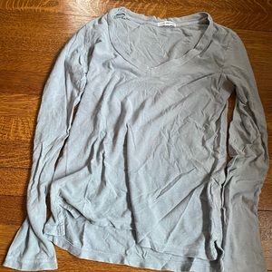 James Perse Grey Long Sleeve T-shirt